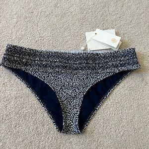 Tory Burch Costa Printed Hipster Bikini Bottom L NWT  $128